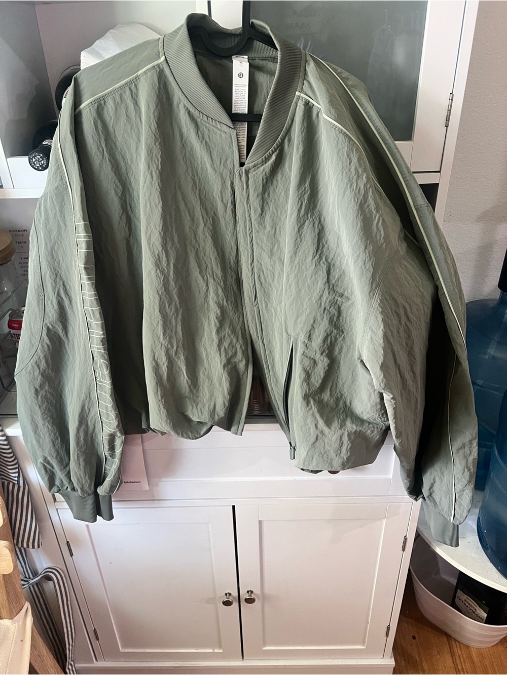 Lululemon Olive Bomber Jacket - Women's Casual Lightweight Coat